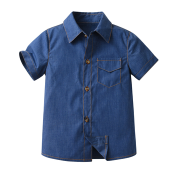 2023. aasta suvine uus Korea stiilis laste riided, laste lühikeste varrukatega särk, poiste teksariidest särk, väljasõidusärk