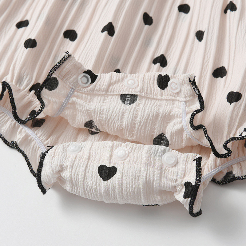 Kaheosaline komplekt beebitüdrukule suvistest kottis riietest, vastsündinu kapuutsiga beebiprintsessi kombinesoon, õues roomamise riided, väliskaubanduse rist