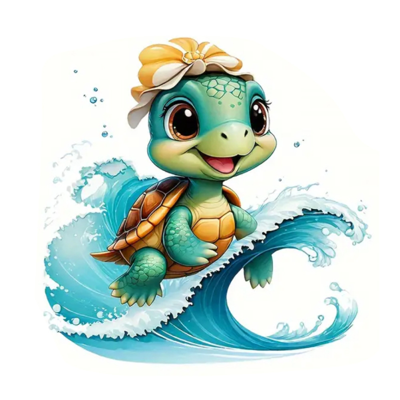 „Hongcai“ tarpvalstybinė didmeninė prekyba vaikų drabužiais, animacinių filmukų vėžlio rašto šilumos perdavimo lipdukai, spausdinti marškinėliai, ofsetiniai šilumos perdavimo balto rašalo šilumos perdavimo paveikslėliai