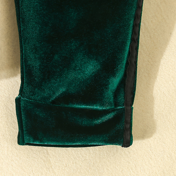 Väliskaubanduse hulgimüük Euroopa ja Ameerika poiste ülikonnad, sügis-talvine kuldne sametist laste härrasmehe Briti stiilis kolmeosaline komplekt