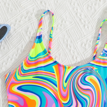 2025. gada jauni bērnu viendaļīgi peldkostīmi no pārrobežu ražotājiem, vairumtirdzniecības modes vinjetēšanas, jauki mazuļu meiteņu peldkostīmi