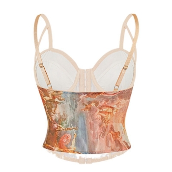 Τρισδιάστατο ατσάλινο δαχτυλίδι μέσης σε ευρωπαϊκό και αμερικανικό στιλ, στενή εφαρμογή, μικρό λουράκι με τυπωμένο τοπ