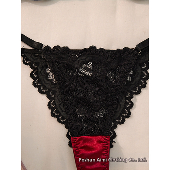 Y Ευρωπαϊκό και Αμερικανικό Εξωτερικό Εμπόριο Νοτιοανατολικής Ασίας Στυλ Σέξι Δαντέλα Πλέγμα Σέξι Ατσάλινο Δαχτυλίδι Εσώρουχα Σετ