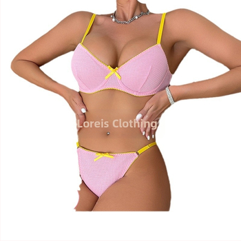 Tarpvalstybinis karštas seksualus susibūrimo apatinis trikotažas nėriniuotas seksualus kostiumas uniforma grynas patrauklumas string liemenėlė nauja moteris