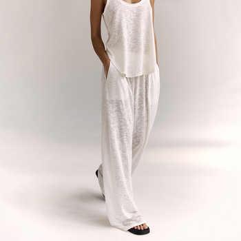 2025 tavaszi és nyári új európai és amerikai lusta, kényelmes, hétköznapi, laza, kétrészes nadrág szett női otthoni ruházathoz