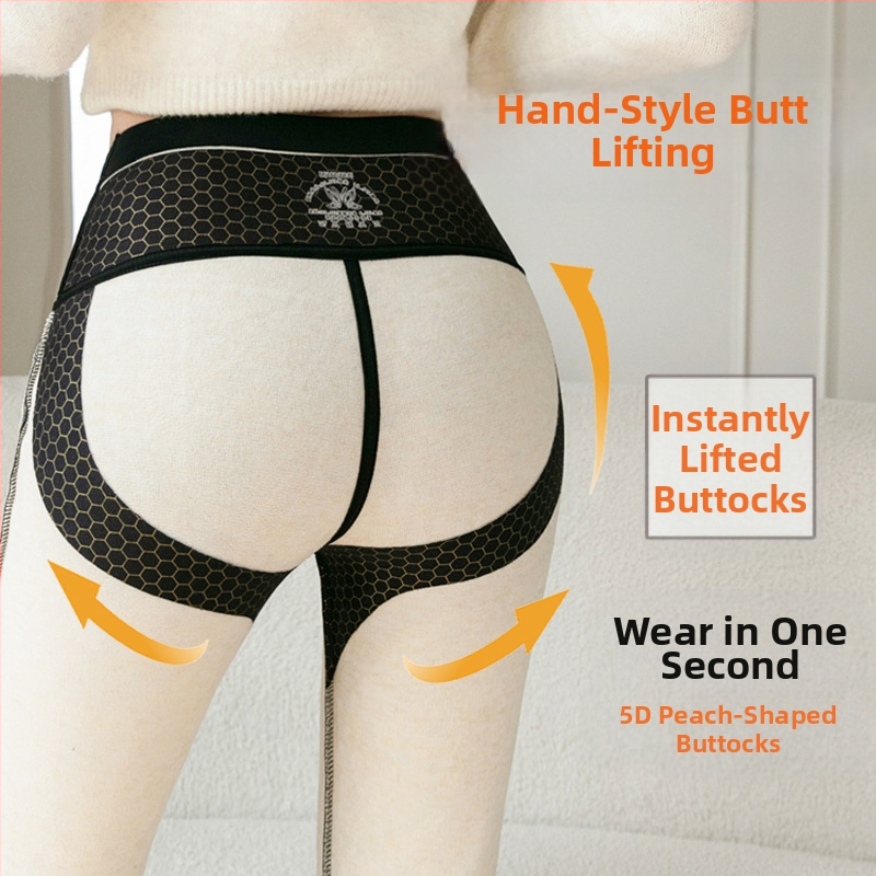 Дамски връхни панталони с двоен джоб и рог, подплатени с полар, с висока талия, за есен и зима, за пълнички момичета с висока талия