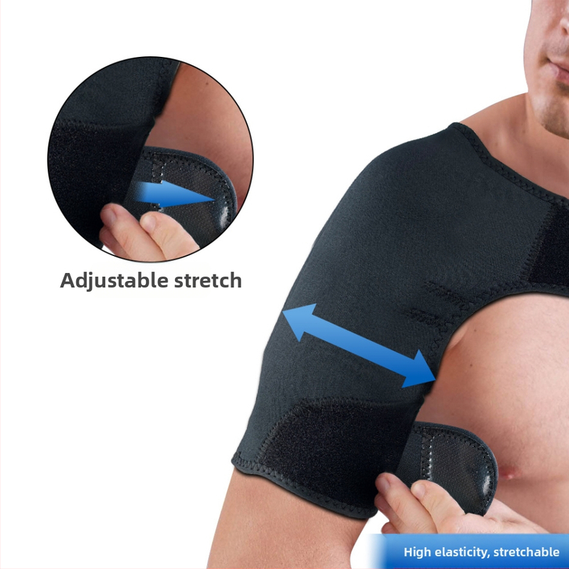 SCR неопренов материал, топла спортна защита на раменете, защита против разтягане, регулируема презрамка с едно рамо