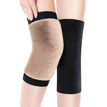 Ζεστό κάλυμμα γονάτου από τρίχα καμήλας για φθινόπωρο και χειμώνα, με επένδυση από φλις για το γόνατο, ανθεκτικό στο κρύο, ζεστό κάλυμμα γονάτου για κρύα πόδια, κατάλληλο για άνδρες και γυναίκες που κάνουν ποδήλατο.