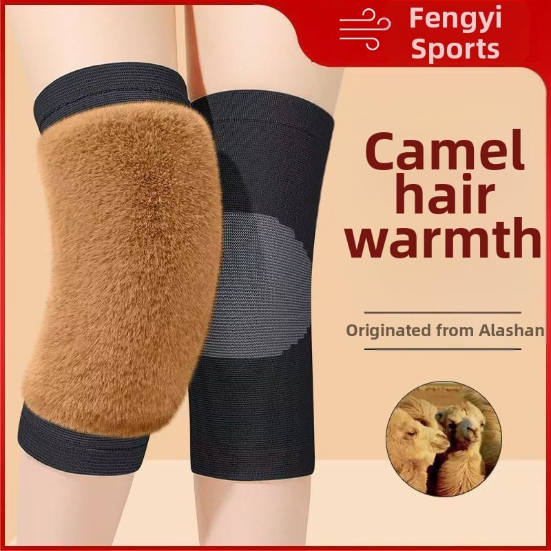 Jesenné a zimné teplé návleky na kolená z ťavej srsti s flísovou podšívkou, zahustené, odolné voči chladu, teplé kolenné kĺby, staré a studené nohy, cyklistika pre mužov a ženy