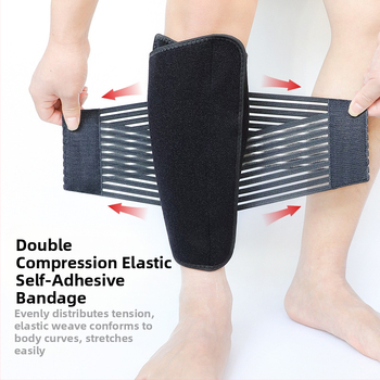 Uus sportlik elastne topeltkompressioonside sääre jooksukokkusurumiseks, reguleeritav takjapaelaga