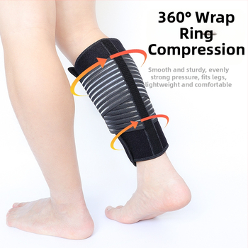 Uus sportlik elastne topeltkompressioonside sääre jooksukokkusurumiseks, reguleeritav takjapaelaga