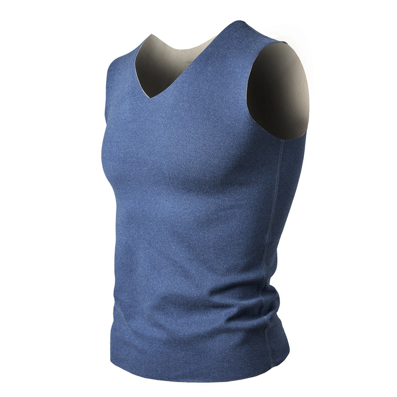 Peamine tõuge väliskaubanduse hulgimüügi tehase varustus meeste vest vest meeste vaba lõikega elastne vest jala suurus