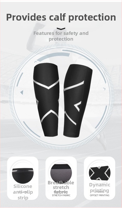 Спортни защитни екипи за прасци, баскетбол, футбол, бягане, чорапи за крака за мъже и жени, дишащи компресионни протектори за крака, производители на място