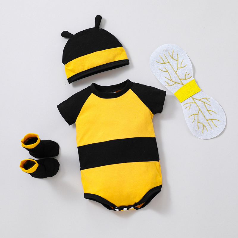 Triunghi Bag Fart Haine Vară Baby Jumpsuit Nou-născut Honey Climbing Haine 0-1 An Baby Mânecă Scurtă Pur Bumbac Haine Ha-ha