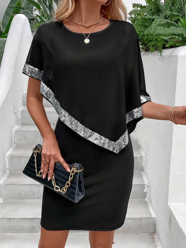 Euroopa ja Ameerika piiriülene Amazon 2025 kevad-suvine naiste litritega asümmeetriline kleit