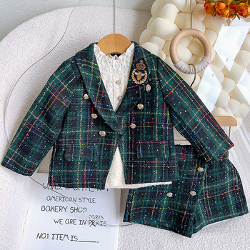 Dievčenský kostým Aile rabbit, jarný nový, dievčenský kostým v štýle college, malý, dvojdielny, RT229