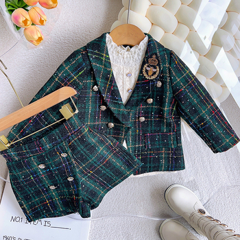 Dievčenský kostým Aile rabbit, jarný nový, dievčenský kostým v štýle college, malý, dvojdielny, RT229