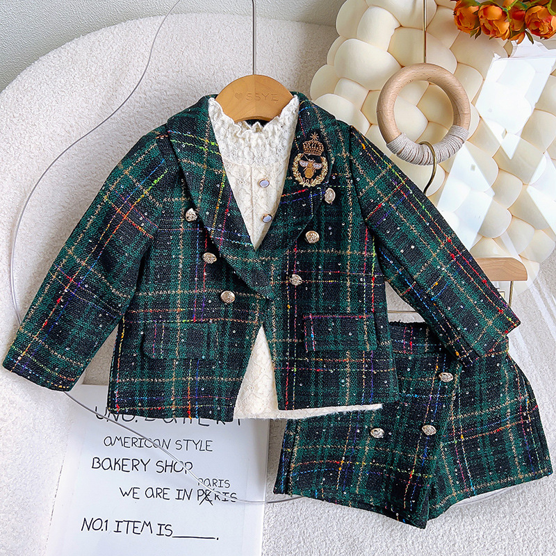 Dievčenský kostým Aile rabbit, jarný nový, dievčenský kostým v štýle college, malý, dvojdielny, RT229