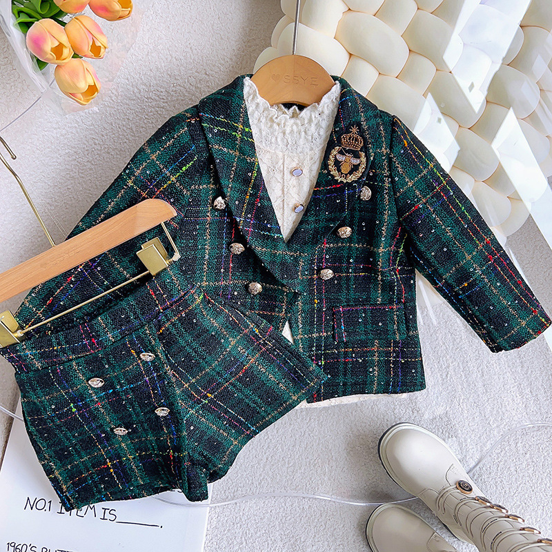 Dievčenský kostým Aile rabbit, jarný nový, dievčenský kostým v štýle college, malý, dvojdielny, RT229