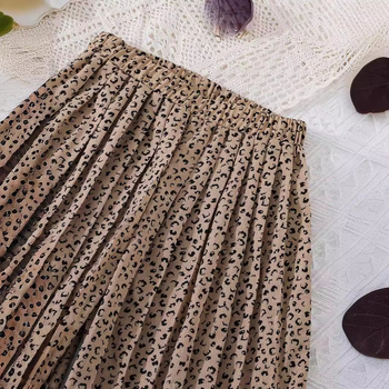 Bl051 Κοριτσίστικα Κοστούμια, Κοντά Μανίκια, Πλισέ Παντελόνια με Φαρδιά Στάμπα, Σετ Δύο Τεμαχίων Χακί Παντελόνια