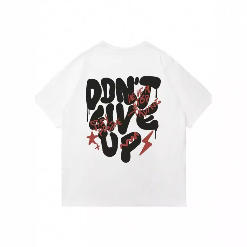 Tarpvalstybinis tiesioginis tiekimas „American Street Tide Graffiti Back“ su didelėmis raidėmis ir storais 230 g vyriškais hiphopo profilio marškinėliais