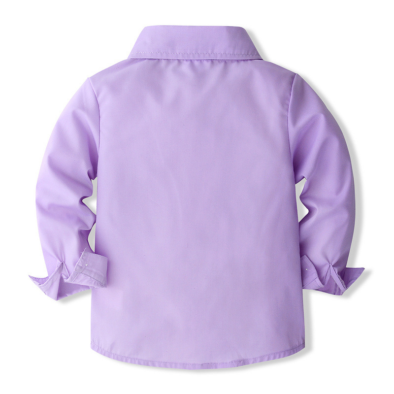 Allikas tootjad hulgi laste pikkade varrukatega lahtised lillad särgid kevad- ja sügispoiste härrasmehe kleit ametlik särk