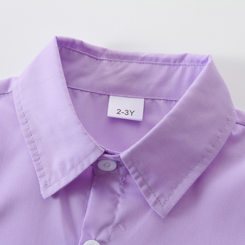 Allikas tootjad hulgi laste pikkade varrukatega lahtised lillad särgid kevad- ja sügispoiste härrasmehe kleit ametlik särk