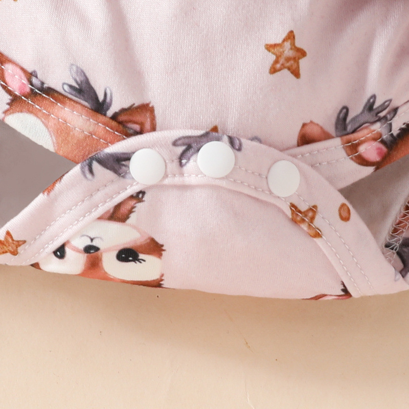 2024. aasta Euroopa ja Ameerika jõulubeebitüdruku armas kollakaspruun pikkade varrukatega võltsrihmaga lendava varrukaga kolmnurkne Harperi pehme sametseelik