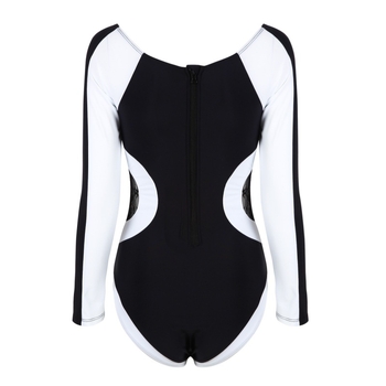 Costum de baie european și american pentru comerț exterior, stil costum de baie dintr-o singură piesă pentru femei, costum de snorkeling cu mânecă lungă, cu protecție solară, cu uscare rapidă, costum de surf pentru meduze, izvoare termale