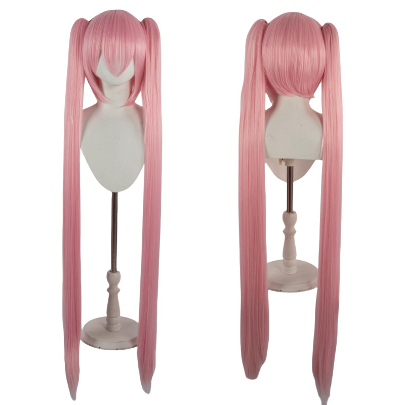 Хацуне Мику аниме Хацуне cos перука Синя тигрова уста клип двойна конска опашка дълга права коса фабрика на склад