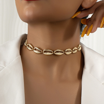 Euroopa ja Ameerika Ühendriikide piiriülesed uued ehted, boheemlasliku moekujunduse tundega koorikuga kaelakee, retrohõnguline rangluukett