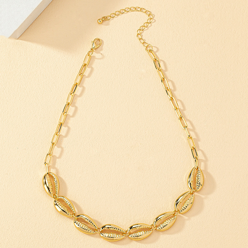 Euroopa ja Ameerika Ühendriikide piiriülesed uued ehted, boheemlasliku moekujunduse tundega koorikuga kaelakee, retrohõnguline rangluukett