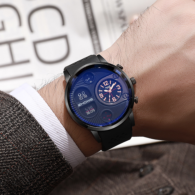 rokas pulkstenis gif pārrobežu pulkstenis jauns silikona sporta vīriešu pulkstenis biznesa ārējās tirdzniecības kvarca pulkstenis vīriešiem