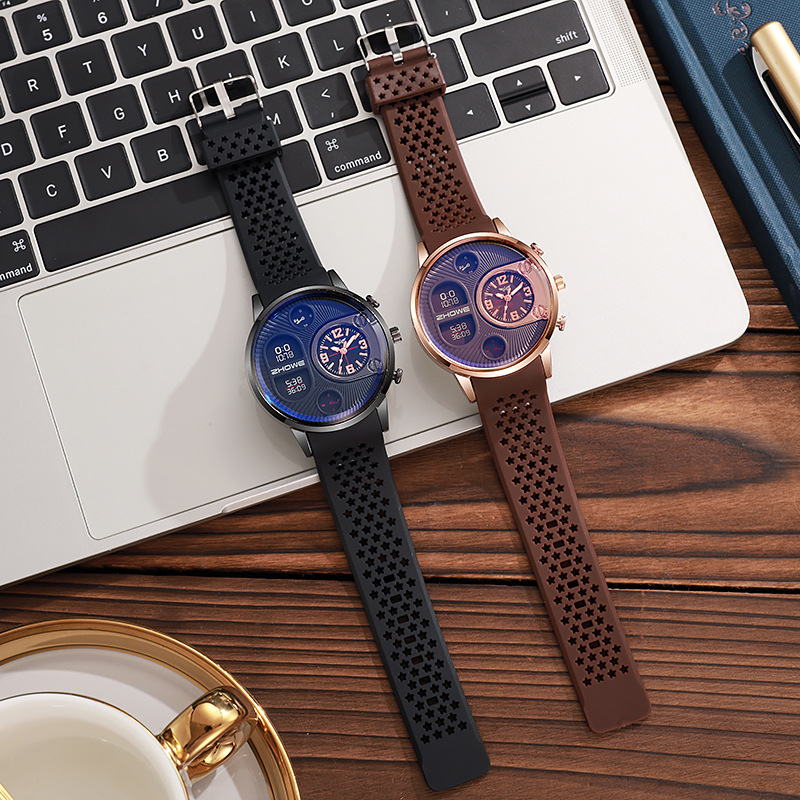 rokas pulkstenis gif pārrobežu pulkstenis jauns silikona sporta vīriešu pulkstenis biznesa ārējās tirdzniecības kvarca pulkstenis vīriešiem