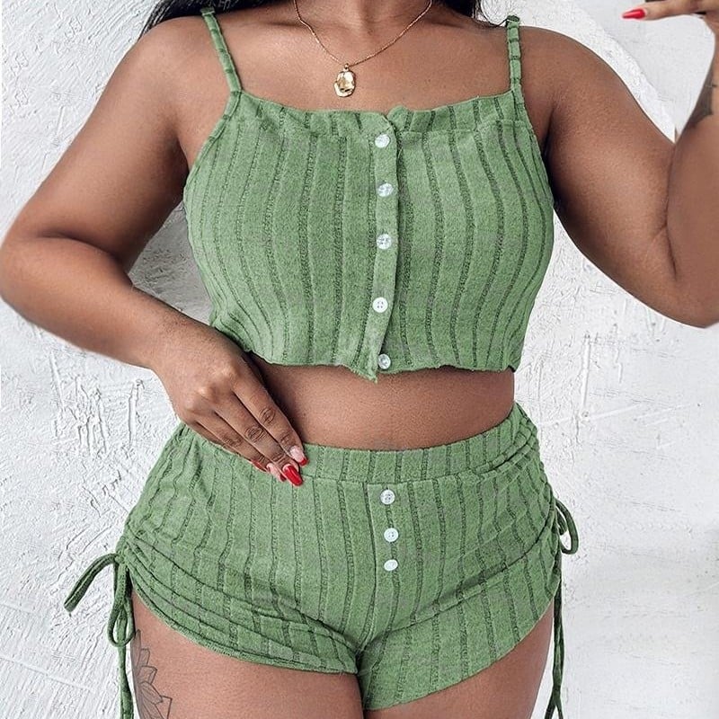 2024 Novo europsko i američko vanjskotrgovinsko Amazon Hot Pit Wool Casual Sexy Sling Women`s Suit One Piece Hair