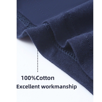 Užsienio prekybos didelių dydžių vyriški apatiniai iš grynos medvilnės, kvėpuojančios, 100 % medvilnės, bokseriai. Grynos medvilnės, bokseriai iš vyriškų, madingų, tarpvalstybinių drabužių.