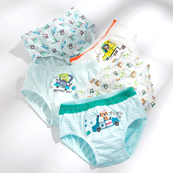 Laste puhtast puuvillast kolmnurkne aluspesu, A-klassi poiste aluspesu, beebide laste aluspesu, täispuuvillast multifilmikarbis Korea stiilis