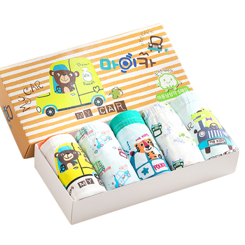 Laste puhtast puuvillast kolmnurkne aluspesu, A-klassi poiste aluspesu, beebide laste aluspesu, täispuuvillast multifilmikarbis Korea stiilis