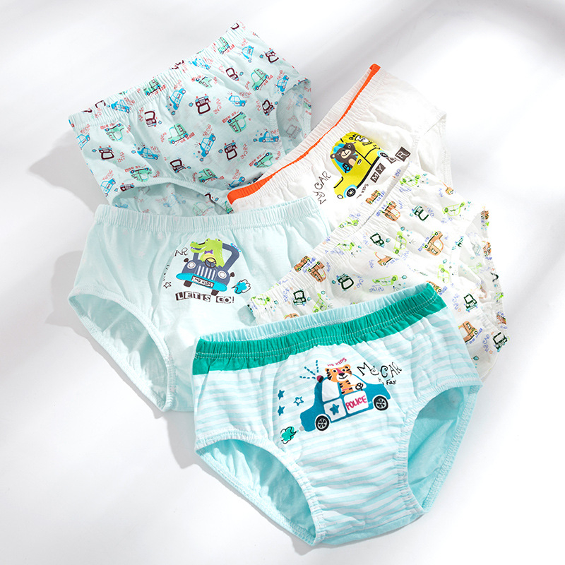 Laste puhtast puuvillast kolmnurkne aluspesu, A-klassi poiste aluspesu, beebide laste aluspesu, täispuuvillast multifilmikarbis Korea stiilis