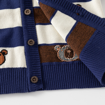 2025 Φθινόπωρο Νέο Κορεάτικο Στυλ Αγοριών Πουλόβερ Παιδικό Πλεκτό Πουλόβερ Ριγέ Πουλόβερ με Βρεφικό Κολάρο Πουλόβερ Χονδρική