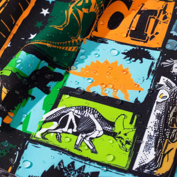 Proljetna i jesenska nova dječja jakna s printom dinosaura, lijepa vanjska vodootporna jakna, prozračna jakna bez kape, jakna s patentnim zatvaračem, majica