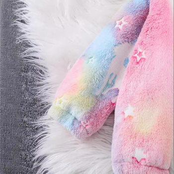 Djevojački kaput s reverom 2024. Nova šarena dvostrana baršunasta gornja odjeća