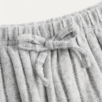 Cezhraničný zahraničný obchod INS Dievčenské letné oblečenie Detské oblečenie Rebrovaný pletený top so škrabancami Široké nohavice Nohavice vhodné pre 1-8 rokov