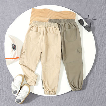 Piiriülesed poiste püksid kevad- ja sügisriided, uued laste spordipüksid, poistele mõeldud ilusad lahtised vabaajapüksid