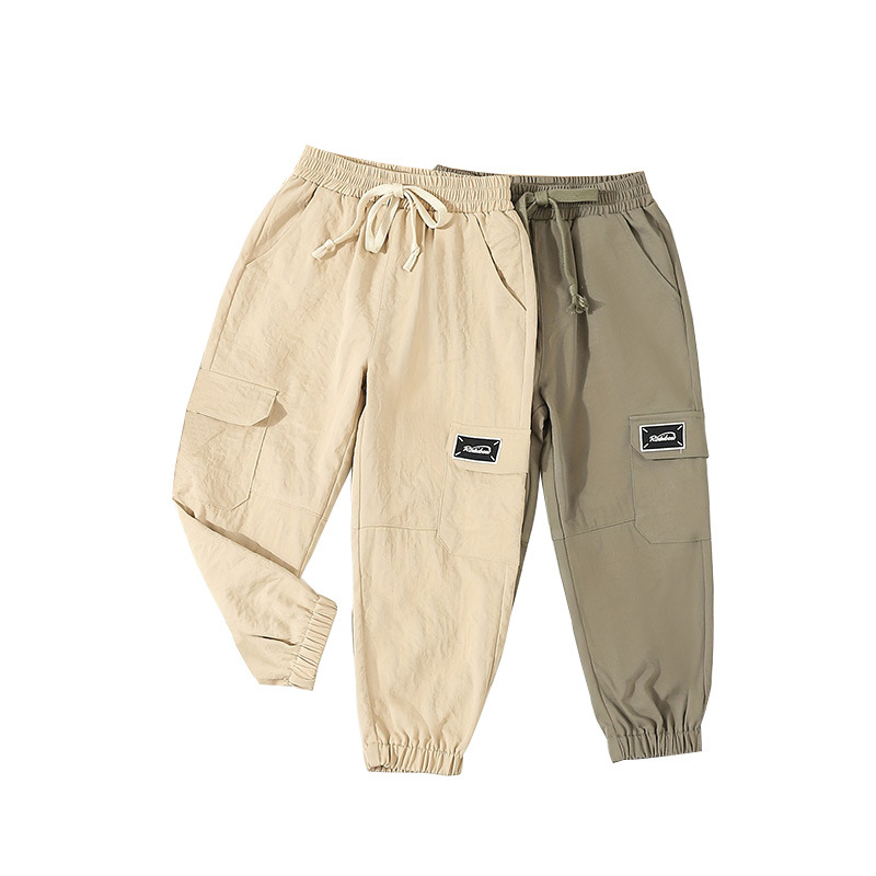 Piiriülesed poiste püksid kevad- ja sügisriided, uued laste spordipüksid, poistele mõeldud ilusad lahtised vabaajapüksid