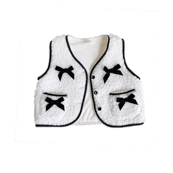 Korallfliisist laste vest, tüdrukute uus sügis- ja talvevest, beebitüdruku väike lõhnav vest, mantel Tide