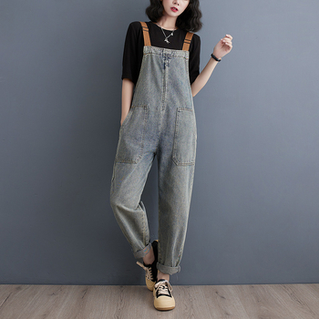 Jesenné nové džínsy plus size, jednoduché, univerzálne, skrátené, rifle s trakmi pre ženy