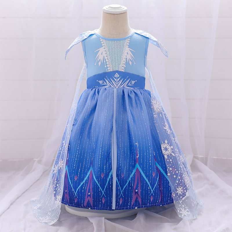 Eiropas un Amerikas Amazon Frozen 2 meiteņu kleita mazulītei Aisha kleita princeses kleita ar apmetni