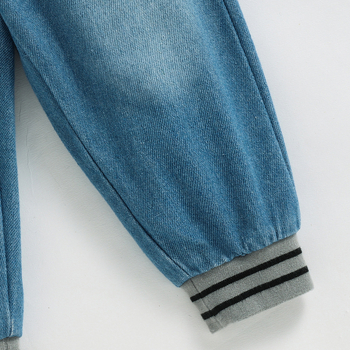 Kevad- ja sügisesed lasteriided, uued poistele ja tüdrukutele, beebidele mõeldud lihtsad veepesuga laste teksariided