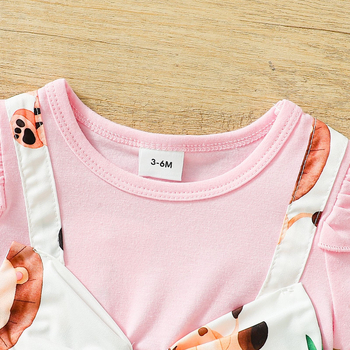 Παιδικά ρούχα καλοκαιρινά ευρωπαϊκά και αμερικανικά κορίτσια φόρεμα νέα παιδική φούστα με κοντό μανίκι εκτύπωσης κινουμένων σχεδίων μια γενιά μαλλιών